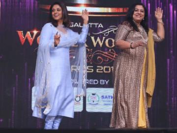 Poornima Bhagyaraj receives Fan Favourite of 80s at Galatta Wonder Women Awards
